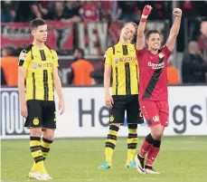 ?? /MEXSPORT ?? Imagen del último gol del ‘Chicharito’, el primer día de octubre de 2016 ante el Borussia Dortmund.