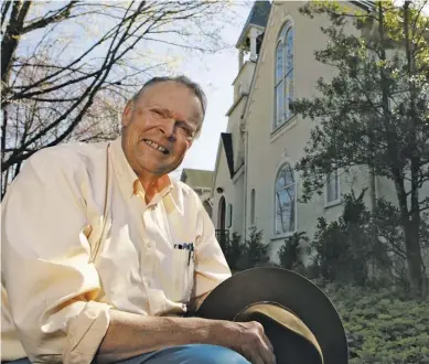  ??  ?? OPENING THE DOOR: “We’ve got a lot of last-one-in-itis. ‘I’m in. Close the gates,’” said Rev. Jennings “Jenks” Hobson III, former pastor of Trinity Episcopal Church, who feels the county must do more to open its doors to young and working-class people.