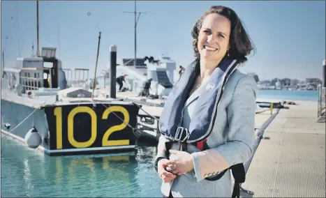  ??  ?? EXCITING PLANS
Hannah Prowse, the new chief executive of Portsmouth Naval Base Property Trust