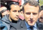  ?? Photo / AP file ?? Emmanuel Macron, right, with Alexandre Benalla in April.