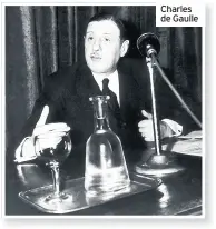  ??  ?? Charles de Gaulle