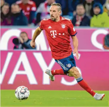  ?? Foto: Balk, dpa ?? Franck Ribéry musste wegen einer Wirbelbloc­kade auf die Reise nach Athen verzichten. Jetzt ist er wieder fit.