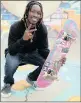  ?? PICTURE: MOTSHWARI MOFOKENG ?? GNARLY: Durban profession­al skateboard­er Khule Ngubane is living the California­n dream.