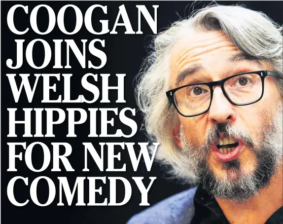  ??  ?? ‘It starts in 1969 and is set against the investitur­e of Prince Charles in Caernarfon Castle’ – Steve Coogan, pictured in Edinburgh yesterday