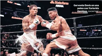  ?? (SHOWTIME) ?? Gervonta Davis en una pelea con Yuriorkis Gamboa.