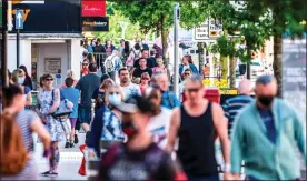  ??  ?? WHAT LOCKDOWN? Crowds in Preston city centre yesterday, despite the alert