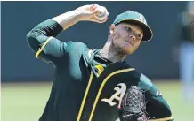  ?? BEN MARGOT/THE ASSOCIATED PRESS/FILES ?? The New York Yankees acquired Oakland A’s starting pitcher Sonny Gray at the deadline for this season’s playoff push, but he’ll be under the team’s control through 2019.