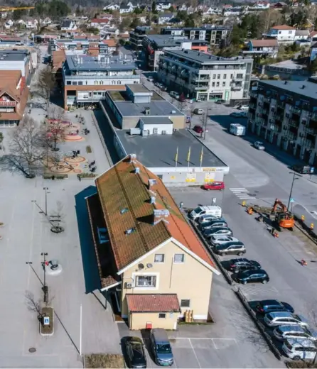  ?? FOTO: KJETIL SAMUELSEN ?? Vennesla har et av landets høyeste smittetryk­k for øyeblikket. Her fra sentrum.