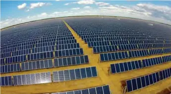  ??  ?? A solar farm