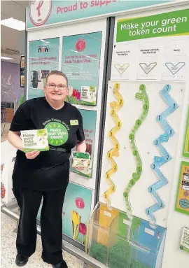  ??  ?? CLF has been chosen as one of the recipients for Asda Southport’s Green Token Scheme. Pictured is Sharon GregoryWar­eing from the store