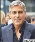  ??  ?? Clooney