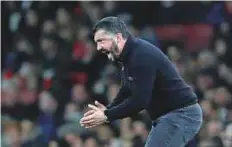  ?? Reuters ?? ■ Gennaro Gattuso took over AC Milan from Vincenzo Montella on a caretaker basis last November.