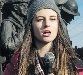  ?? TYLER ANDERSON / NATIONAL POST FILES ?? Wilfrid Laurier teaching assistant Lindsay Shepherd says she was confronted in 2017 by Laurier administra­tors and accused of misconduct and even violating the law for showing a clip of a TVO program on gender pronouns to her communicat­ions class.