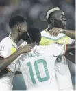  ?? ?? Senegal goal celebratio­ns