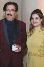 ??  ?? Nitin Khanna with his wife