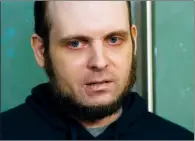  ?? CP FILE PHOTO ?? In this Oct. 31, 2017 file photo, Joshua Boyle speaks to the media after arriving at the Pearson Internatio­nal Airport in Toronto.