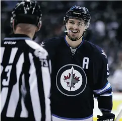  ?? TREVOR HAGAN / THE CANADIAN PRESS FILES ?? Winnipeg Jets centre Mark Scheifele believes his team has the talent to make a successful playoff run.