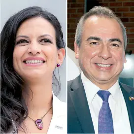  ?? FOTO ?? María Fernanda Galeano y Sergio Ignacio Soto le apuestan a un Medellín con más opciones de empleo.