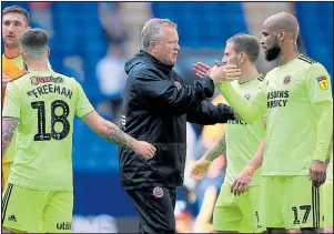  ??  ?? PROMOTION PUSH: Chris Wilder’s Sheffield United face West Brom tonight