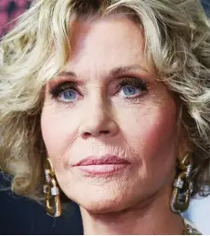  ??  ?? ‘I love older faces’: Jane Fonda this month