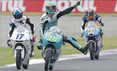  ??  ?? PLENO. Joan Mir logró la segunda victoria de la temporada en la segunda carrera disputada.