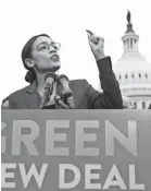  ?? SHAWN THEW/EPA-EFE ?? Rep. Alexandria Ocasio-Cortez on Thursday.