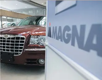  ?? ADRIAN WYLD/ THE CANADIAN PRESS ?? Magna Internatio­nal relies on the U.S. for about a quarter of sales, and counts on Mexico for another 12 per cent.