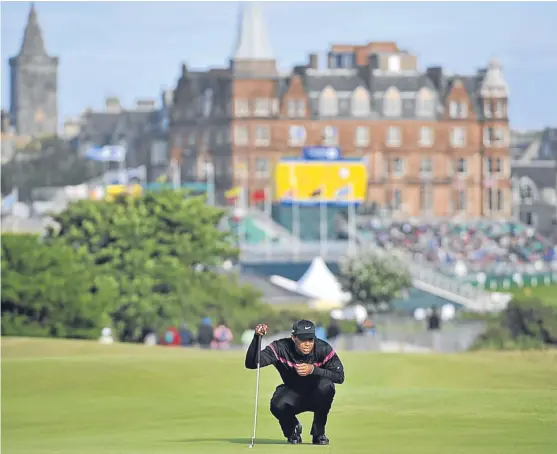  ?? Picture: PA. ?? Tiger Woods in action on the Old Course at the Open in 2010. The former world No 1 will compete at next month’s event.