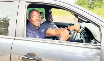  ?? ?? A Ranger owner and Ritchie Ford client giving the 4x4 training the thumbs up