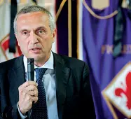  ??  ?? Il presidente della Fiorentina Women’s Sandro Mencucci