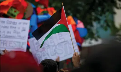  ?? Photograph: Anadolu Agency/Getty Images ?? People in Washington DC protest Israeli attacks on Palestinia­ns.