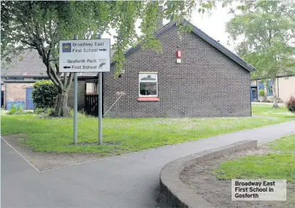  ??  ?? Broadway East First School in Gosforth