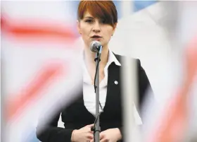  ?? Associated Press 2013 ?? Maria Butina, a 29-year-old gun-rights activist, served as a covert Russian agent while living in Washington, federal prosecutor­s charged.