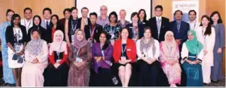  ??  ?? Monash University faculty members with local institutio­n counsellor­s at the Careers and Educationa­l Developmen­t Symposium.