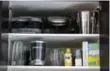  ??  ?? Edit the content of your pantry shelves down to just what you use.