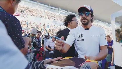  ??  ?? Fernando Alonso ganha 40 milhões de euros por ano e espera-se que volte a lutar por pódios