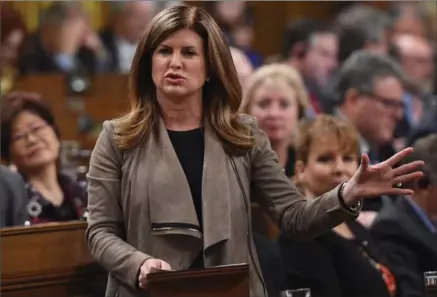  ?? SEAN KILPATRICK, THE CANADIAN PRESS ?? Interim Conservati­ve Leader Rona Ambrose wants judges to undergo comprehens­ive training in sexual assault