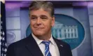  ?? Photograph: Nicholas Kamm/ AFP/Getty Images ?? Sean Hannity in the White House briefing room.