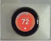  ?? LEIGH HARRINGTON/REVIEWED ?? The Nest Learning Thermostat is controlled by dial or smart app.