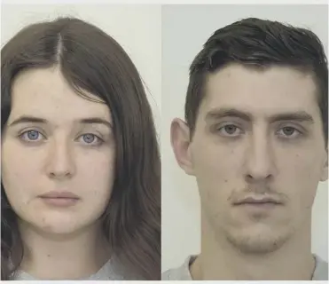  ??  ?? JAILED: Alice Cutter, 24, and 25-year-old Mark Jones from Sowerby Bridge