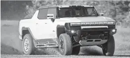  ?? STEVE FECHT FOR GMC ?? The 2022 GMC Hummer EV.