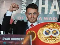  ?? SPORTSFILE ?? Ryan Burnett is focused on tonight’s WBA bantamweig­ht bout