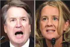  ??  ?? BRETT M. KAVANAUGH CHRISTINE BLASEY FORD