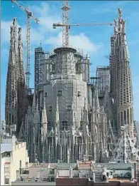  ?? DAVID AIROB ?? Las obras de Sagrada Família no se detienen