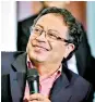  ??  ?? Gustavo Petro, candidato a la presidenci­a.