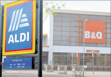  ??  ?? B&Q is set to be downsized to make way for an Aldi supermarke­t