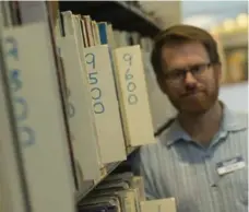  ?? TORONTO STAR ?? Librarian Beau Levitt worked for the city’s library system for eight years before finding the vinyl collection. “I just about lost my mind,” he says.