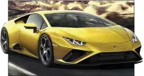  ??  ?? TOP SPEC: A Lamborghin­i Huracan