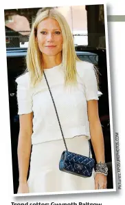  ??  ?? Trend setter: Gwyneth Paltrow