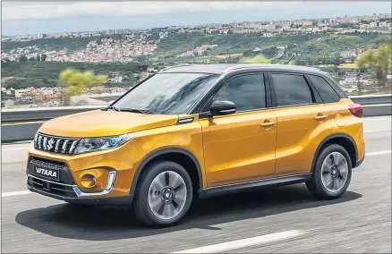  ??  ?? FACELIFT: The updated Suzuki Vitara small SUV features new styling, safety features and equipment.